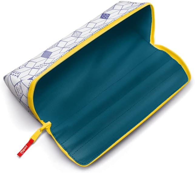 maped pencil case green reversed open