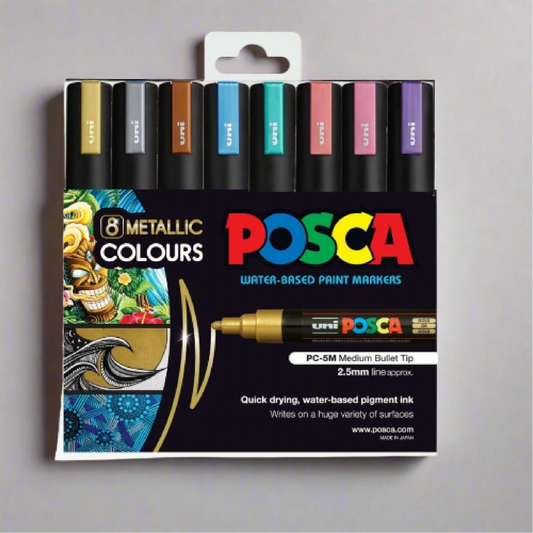 Posca marker pc 5m metallic 8 colors