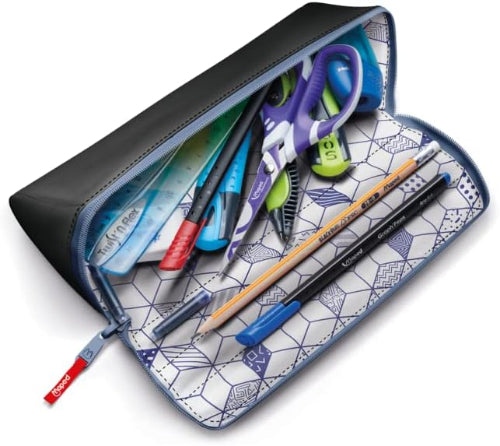 maped pencil case items black