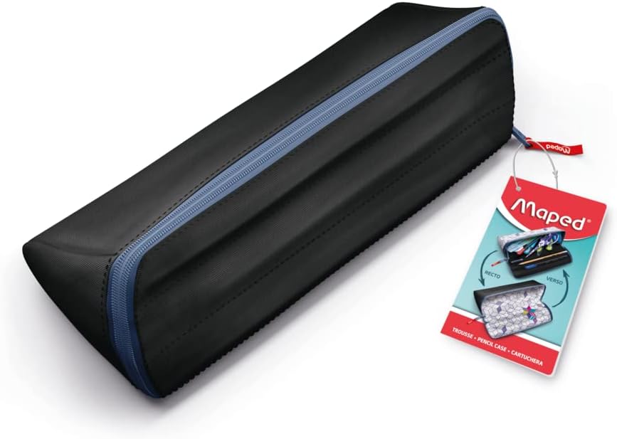 maped pencil case black zipped