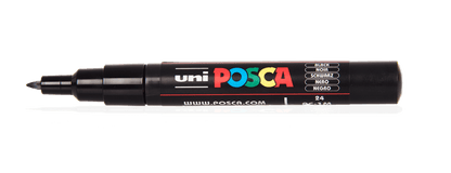 مجموعة أقلام تحديد Uni Posca PC-1M Bullet Pack 16 لونًا