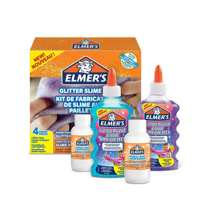 Elmer's Slime Kit Glitter Purple | Washable and Kids Friendly | Really good for Making Slime and Crafting