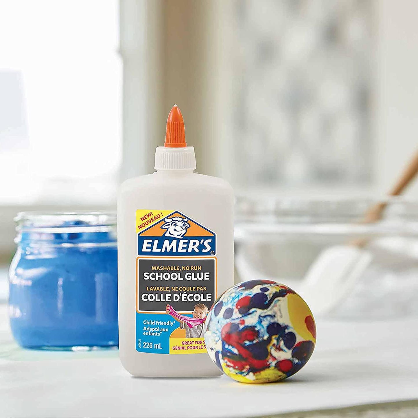 Elmer's White Glue 225 ml | Washable and Kids Friendly | Really good for Making Slime and Crafting