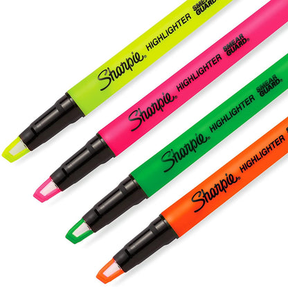 Sharpie Highlighter Clear View blister of 4 colors