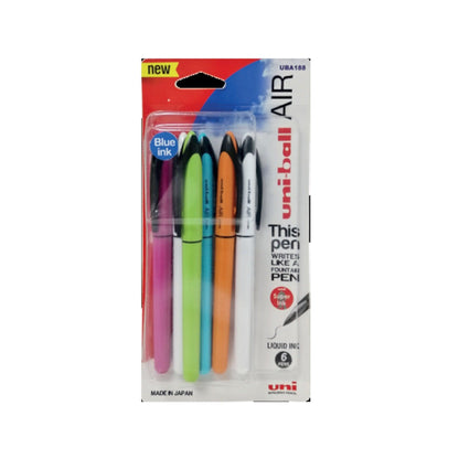 uniball air mi-uba188m-6 colour fancy barrel